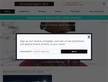 Tablet Screenshot of amsterdamart.com